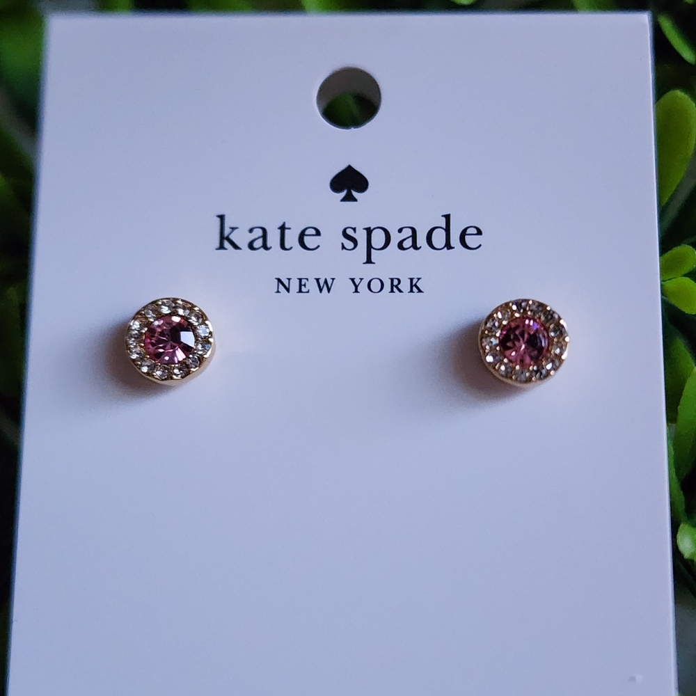 NWT Kate Spade Pave Halo Stud earrings